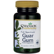 Swanson, Vollspektrum Guarkernmehl, 400 mg, 60 Kapseln