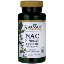Swanson, N-Acetylcystein, Antioxidans-Unterstützung, 600 mg, 100 Kapseln