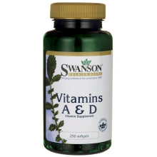 Swanson Vitamins A & D - 250 softgels