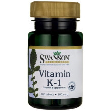 Swanson Vitamin K-1, 100mcg - 100 tabs