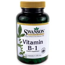 Swanson, B1, Thiamine, 100 mg, 250 Gélules