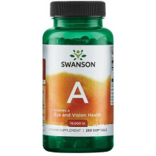 Swanson, Vitamin A, 10.000 IE, 250 Weichkapseln