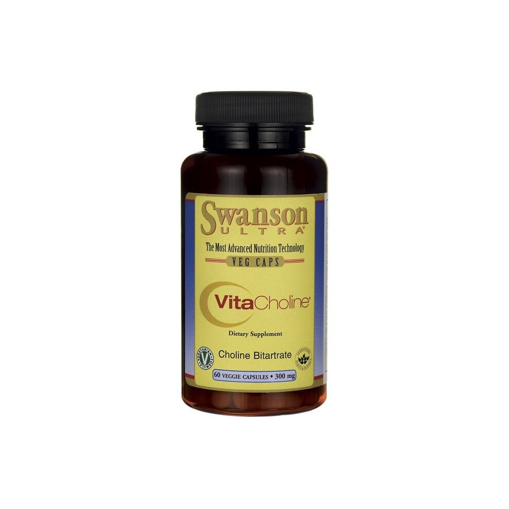 VitaCholine Choline Bitartrate, 300mg - 60 vcaps - Image 2