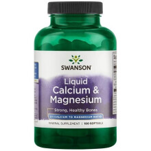 Swanson, Flüssiges Calcium & Magnesium, 100 Weichkapseln
