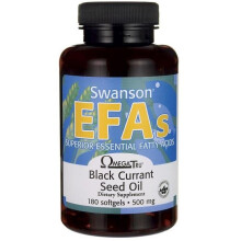 Swanson Black Currant Seed Oil, 500mg - 180 softgels