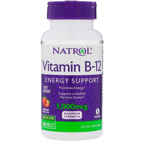 Natrol Natrol  Vitamin B-12 Fast Dissolve, 5000mcg  - 100 tabs