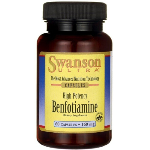 Swanson  Benfotiamine , 160mg - 60 caps