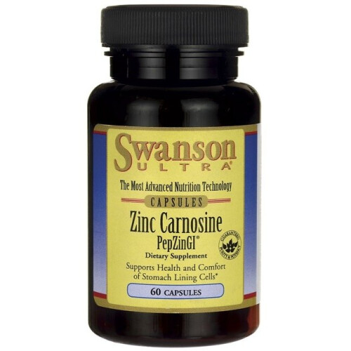 Swanson Zinco Carnosina PepZin GI - 60 cápsulas