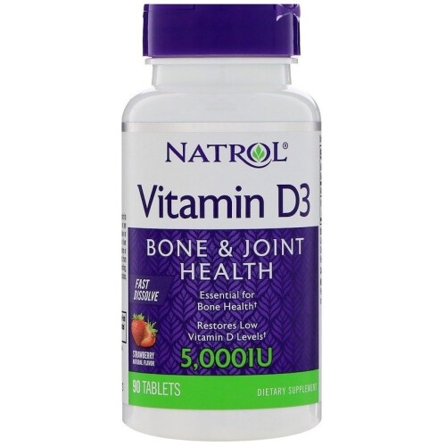 Natrol Natrol  Vitamin D3 Fast Dissolve, 5000IU  - 90 tabs