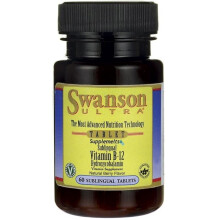 Vitamin B-12 Hydroxycobalamin 1000 mcg 60 Kautabletten Swanson Health Products