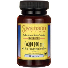 Swanson, CoQ10 mit Tocotrienolen, 100 mg, 60 Softgels