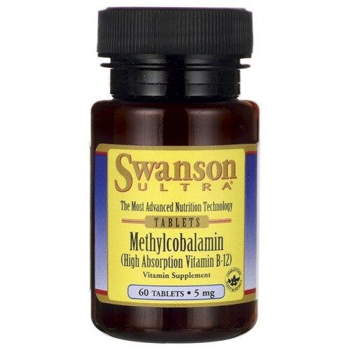 Swanson  Methylcobalamin (High Absorption Vitamin B-12), 5mg - 60 tabs