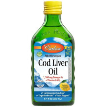 Carlson, Wild Norwegian, Lebertran, Natürliches Zitrone, 16,9 fl oz (500 ml)