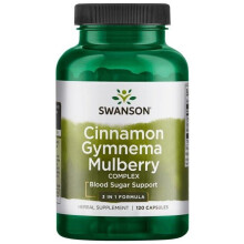 Swanson Cinnamon Gymnema Mulberry Complex - 120 caps