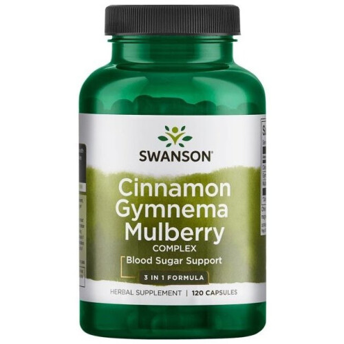 Swanson  Cinnamon Gymnema Mulberry Complex - 120 caps