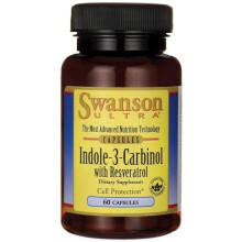 Swanson, Indol-3-Carbinol mit Resveratrol, 200 mg, 60 Kapseln