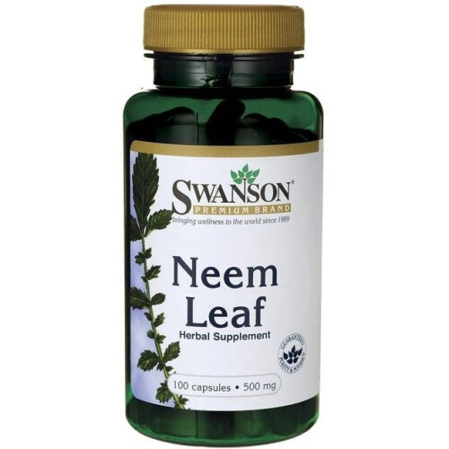Swanson, Feuille de Neem, 500 mg, 100 Gélules