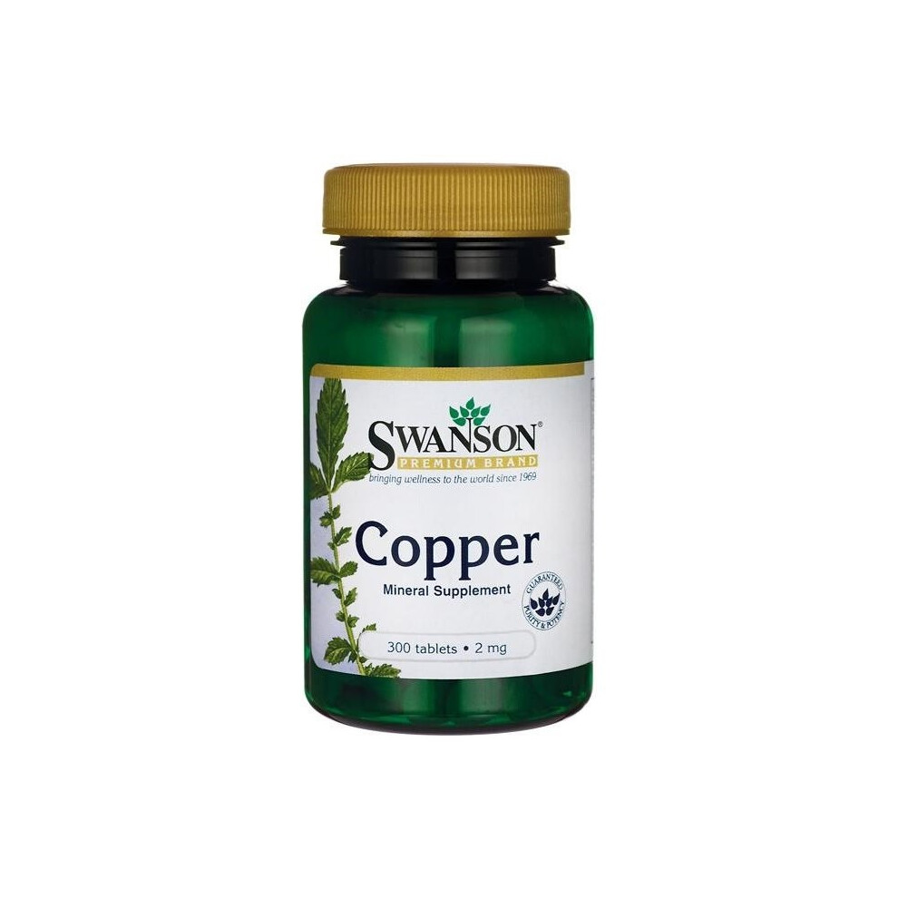 Swanson  Copper, 2mg  - 300 tabs