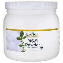 Swanson, MSM Pulver, Fertigmischung & Ungeschmackt, 5 g, 1 Pfund (454 g)