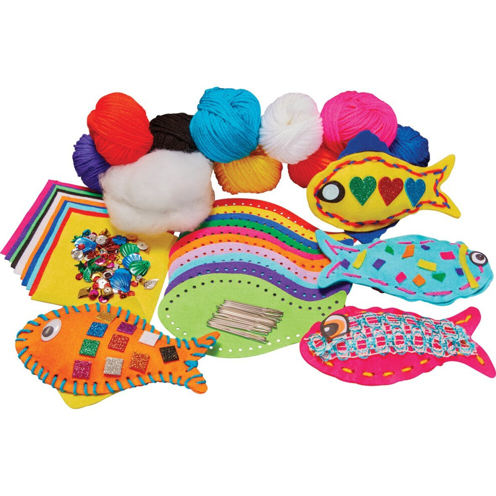 Felt Fish Sewing Craft Class Pack (Pack of 30)