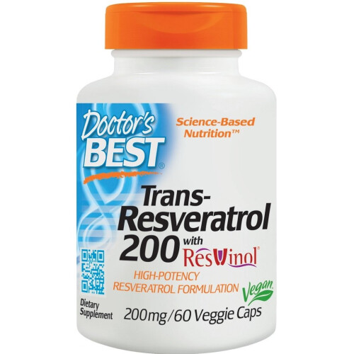 Doctor's Best, Transz-Resveratrol 200