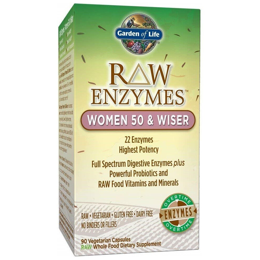 Garden Of Life - Rohe Enzyme FüR Frauen Ab 50 - 90 Vegane Kapseln-image