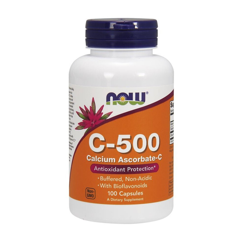 NOW Foods  Vitamin C-500 Calcium Ascorbate-C, 100 caps