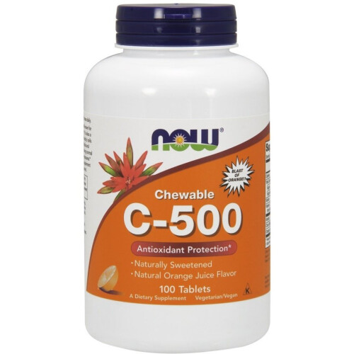NOW Foods NOW Foods, C-500, Orange, 100 Tabletti