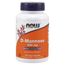 NOW Foods, D-Mannose, 500 mg, 240 Veg Capsules