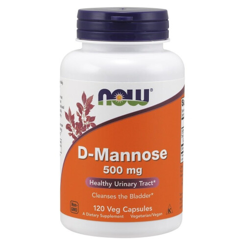 NOW Foods NOW Foods, D-Μαννόζη, 500 mg, 120 Βοτανοθεραπευτικά Φιαλίδια