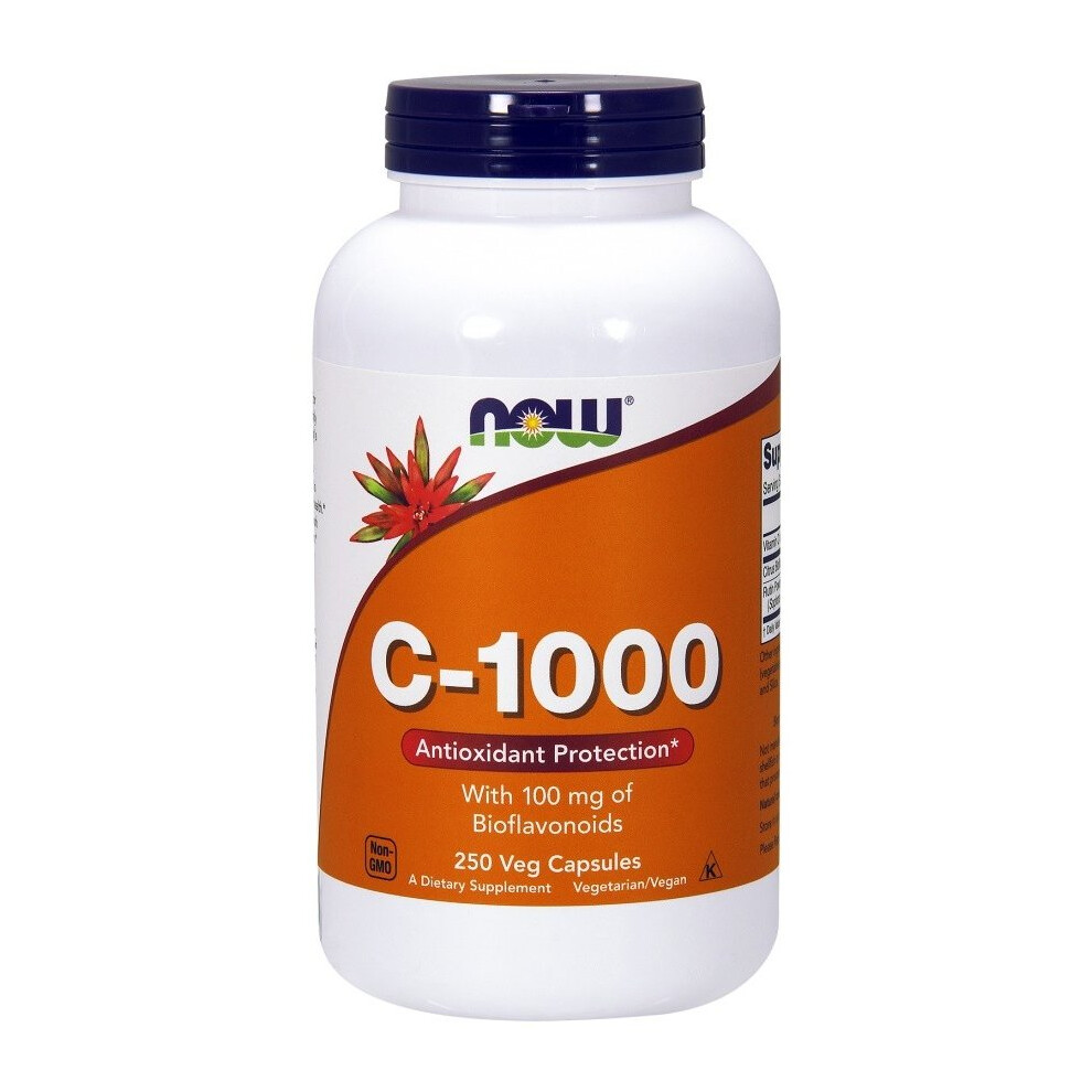 Now Foods Vitamin C-1000 With 100Mg Bioflavonids, 250 Vcaps