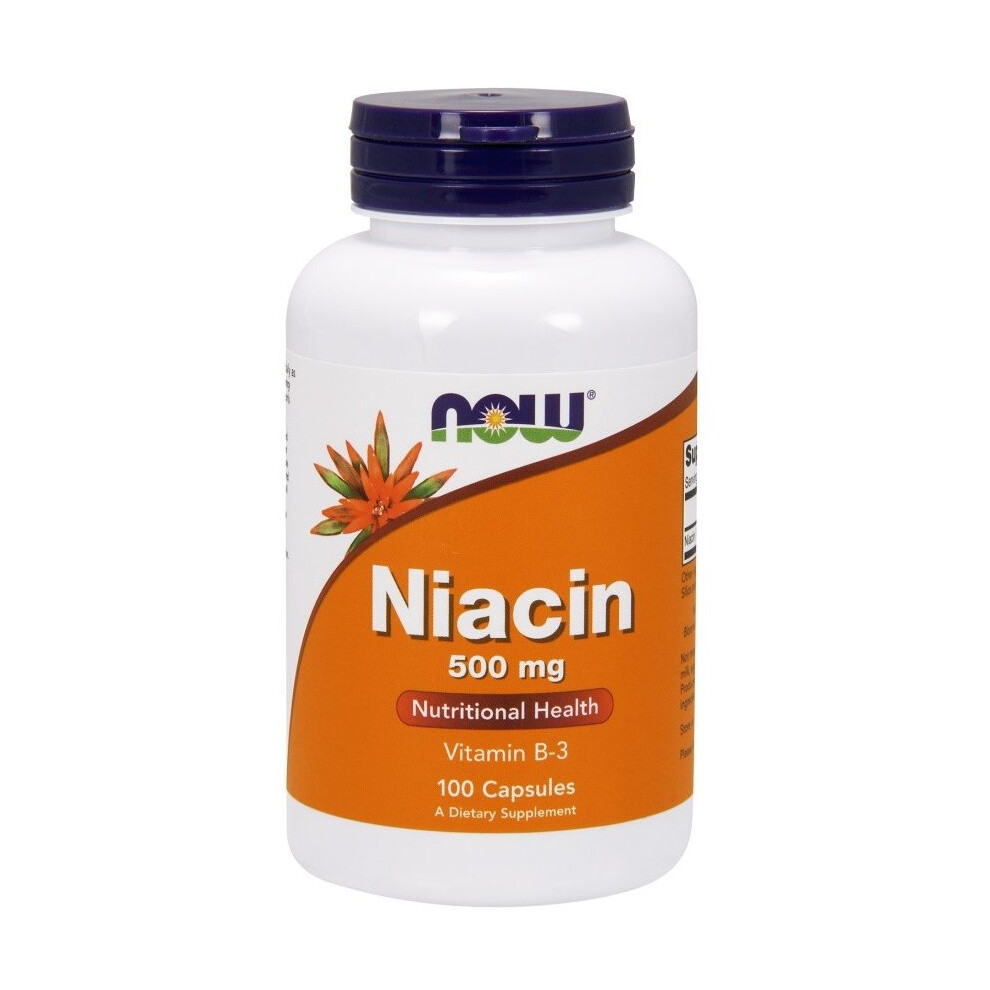 Now Foods Niacin, 500Mg, 100 Caps