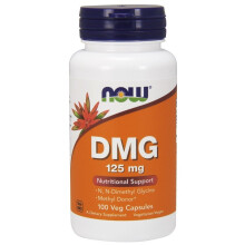 NOW Foods, DMG, 125 mg, 100 Cápsulas Vegetarianas