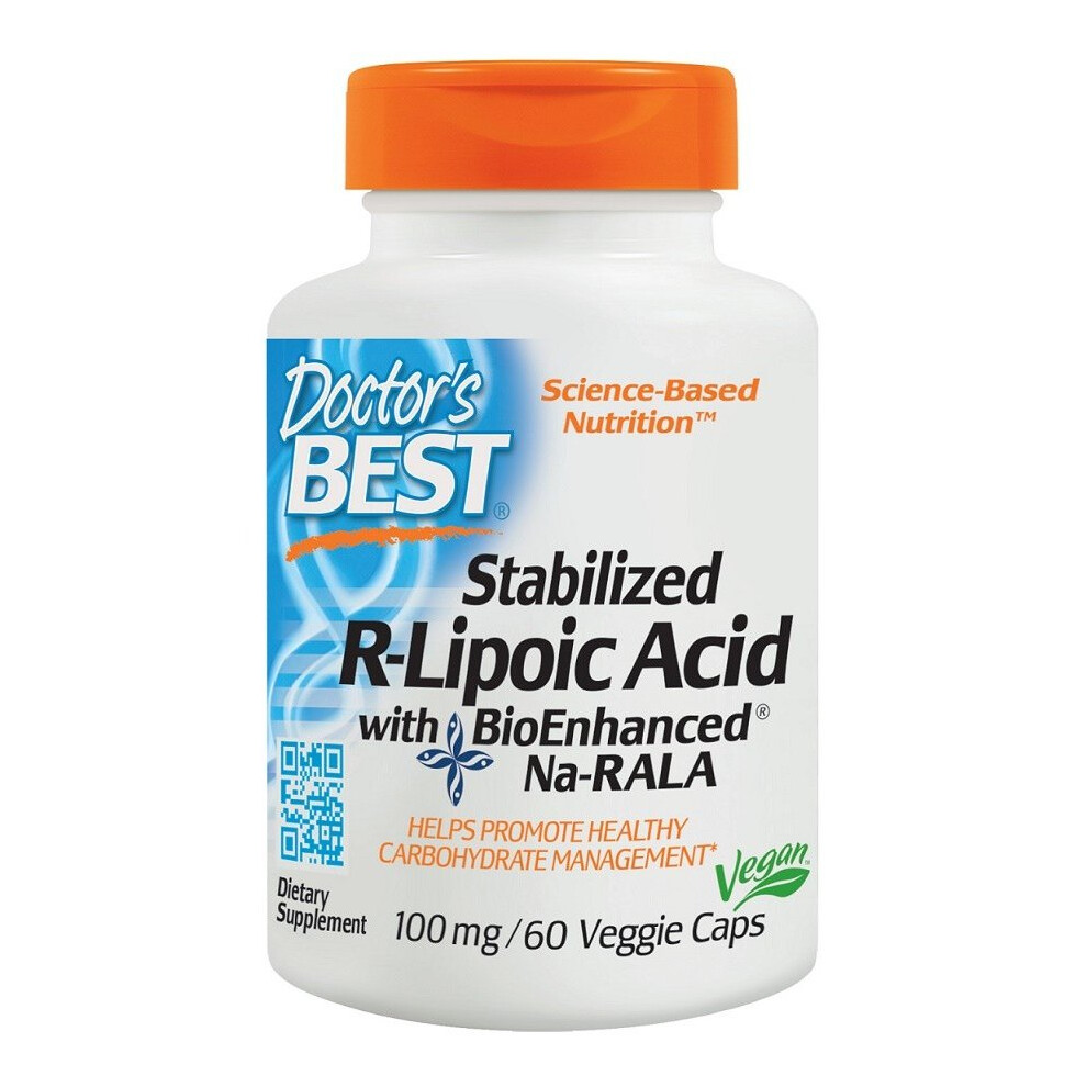Doctor's Best Stabilized R-Lipoic Acid With Bioenhanced Na-Rala, 100Mg - 60Vcaps
