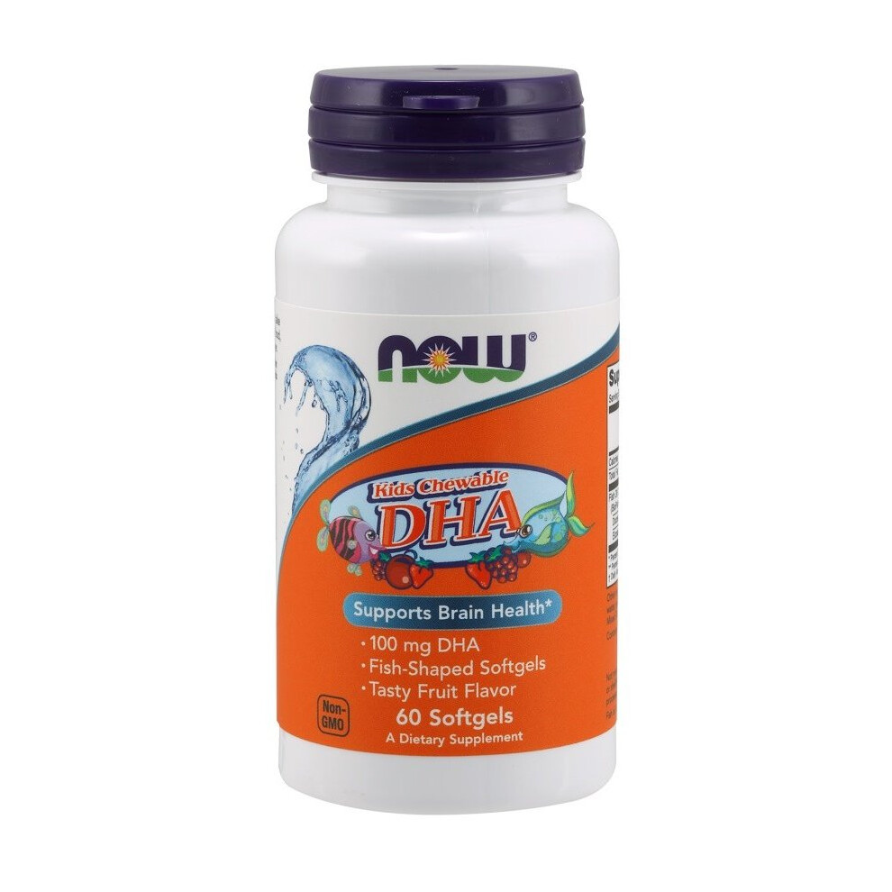Now Foods Dha Kid's Chewable, 100Mg - 60 Softgels