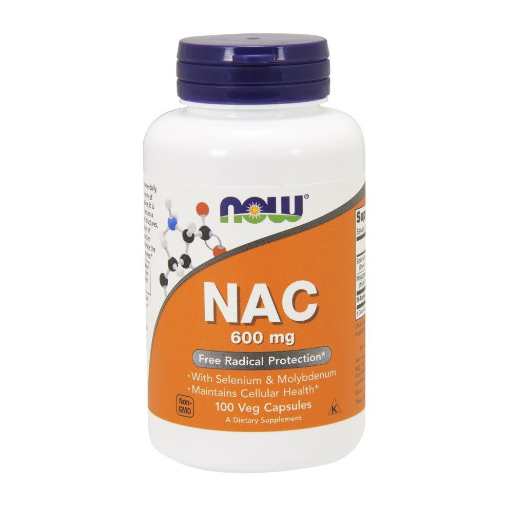 NOW Foods  NAC with Selenium & Molybdenum, 600mg , 100 vcaps