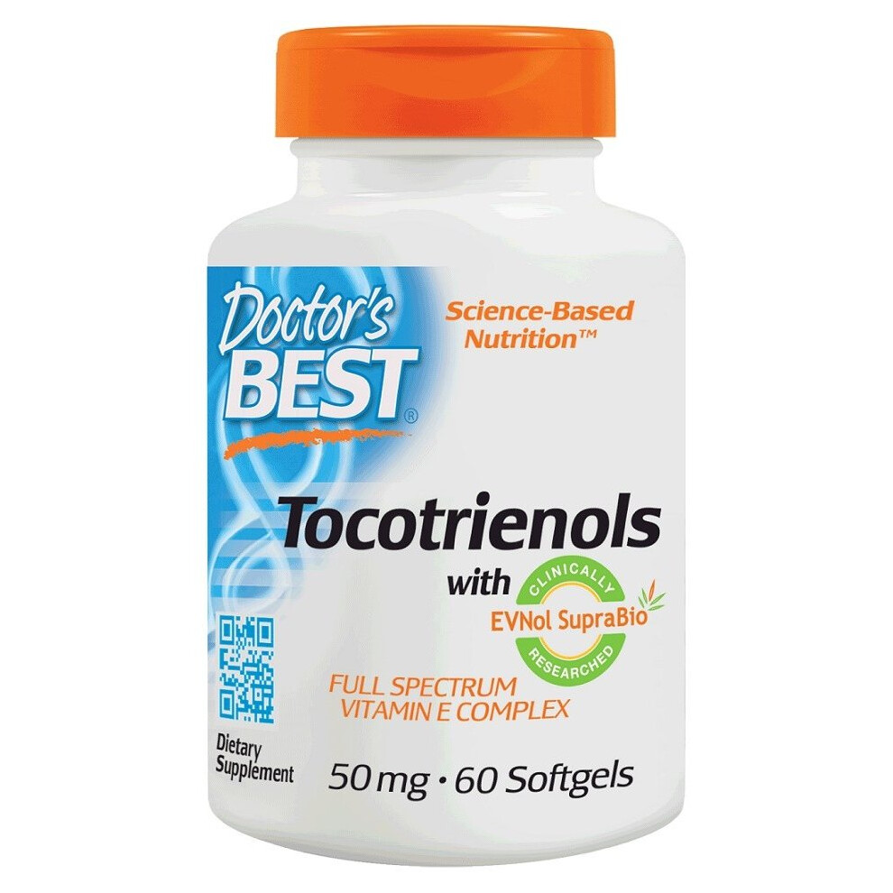 Doctor's Best Tocotrienols, 50Mg - 60Softgels