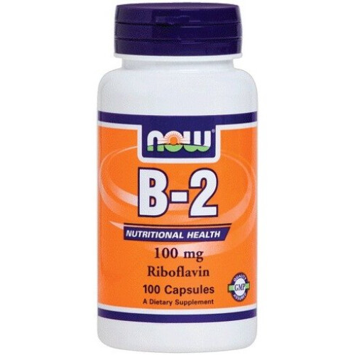 NOW Foods NOW Foods, B-2, 100 mg, 100 Capsule veg