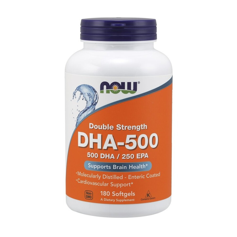 Now Foods Dha-500, 500 Dha / 250 Epa 180 Softgels