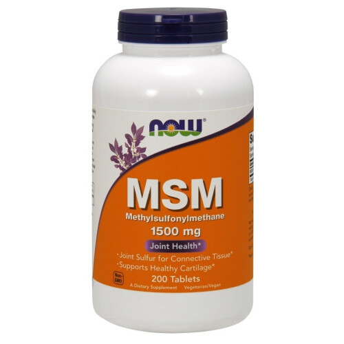 NOW Foods NOW Foods, MSM, 1.500 mg, 200 Tablets