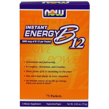 NOW Foods, Sofort-Energie B12, 2.000 mcg, 75 Beutel, je 0,035 oz (1 g)