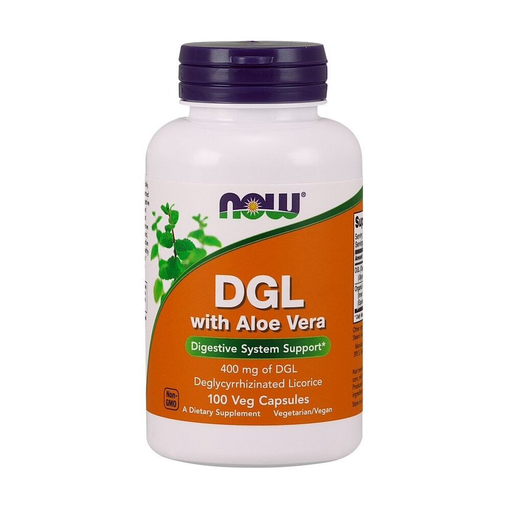 NOW Foods  DGL with Aloe Vera - 100 vcaps