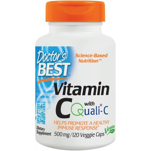 Doctor's Best, Βιταμίνη C με Q-C, 500 mg, 120 Βοτάνιοι Κپسούλες