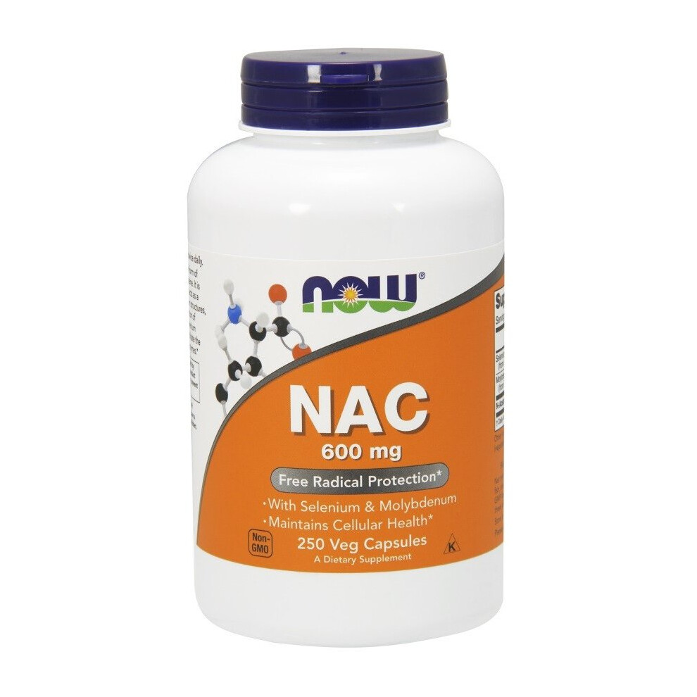 Now Foods Nac With Selenium & Molybdenum, 600Mg 250 Vcaps