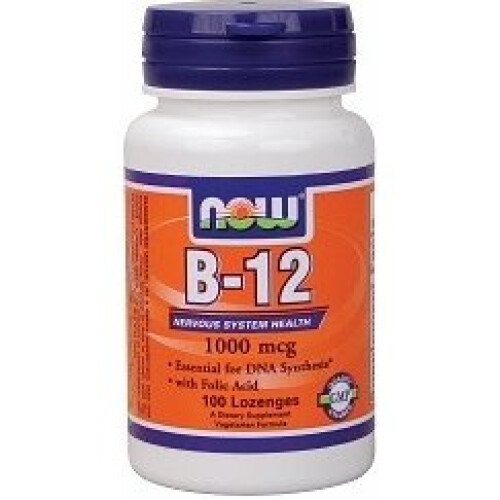 NOW Foods NOW Foods, Βιταμίνη B-12, 1,000 mcg, 100 Λοζένγκες