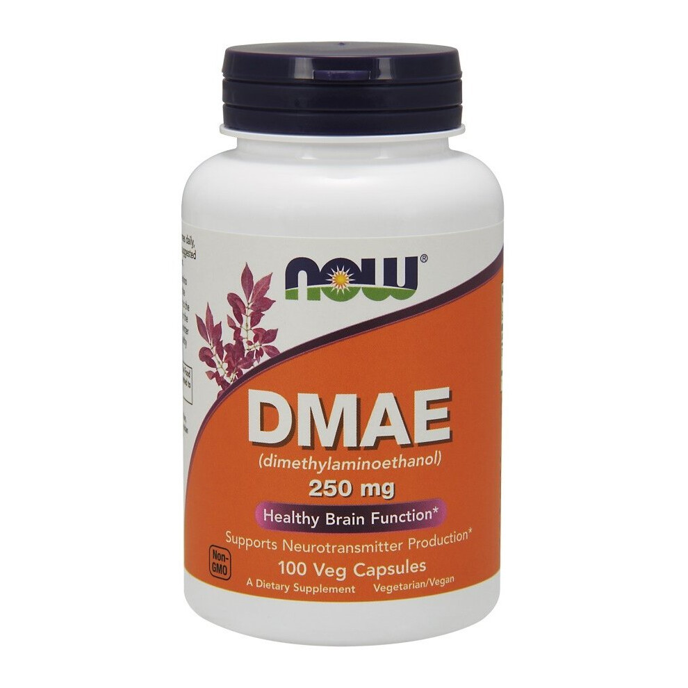 NOW Foods DMAE (Dimethylaminoethanol), 250mg - 100 Vcaps