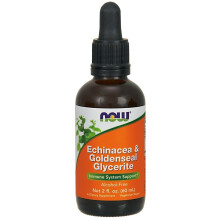 NOW Foods, Glicerite di Echinacea e Goldenseal, Senza Alcol, 2 fl oz (59 ml)