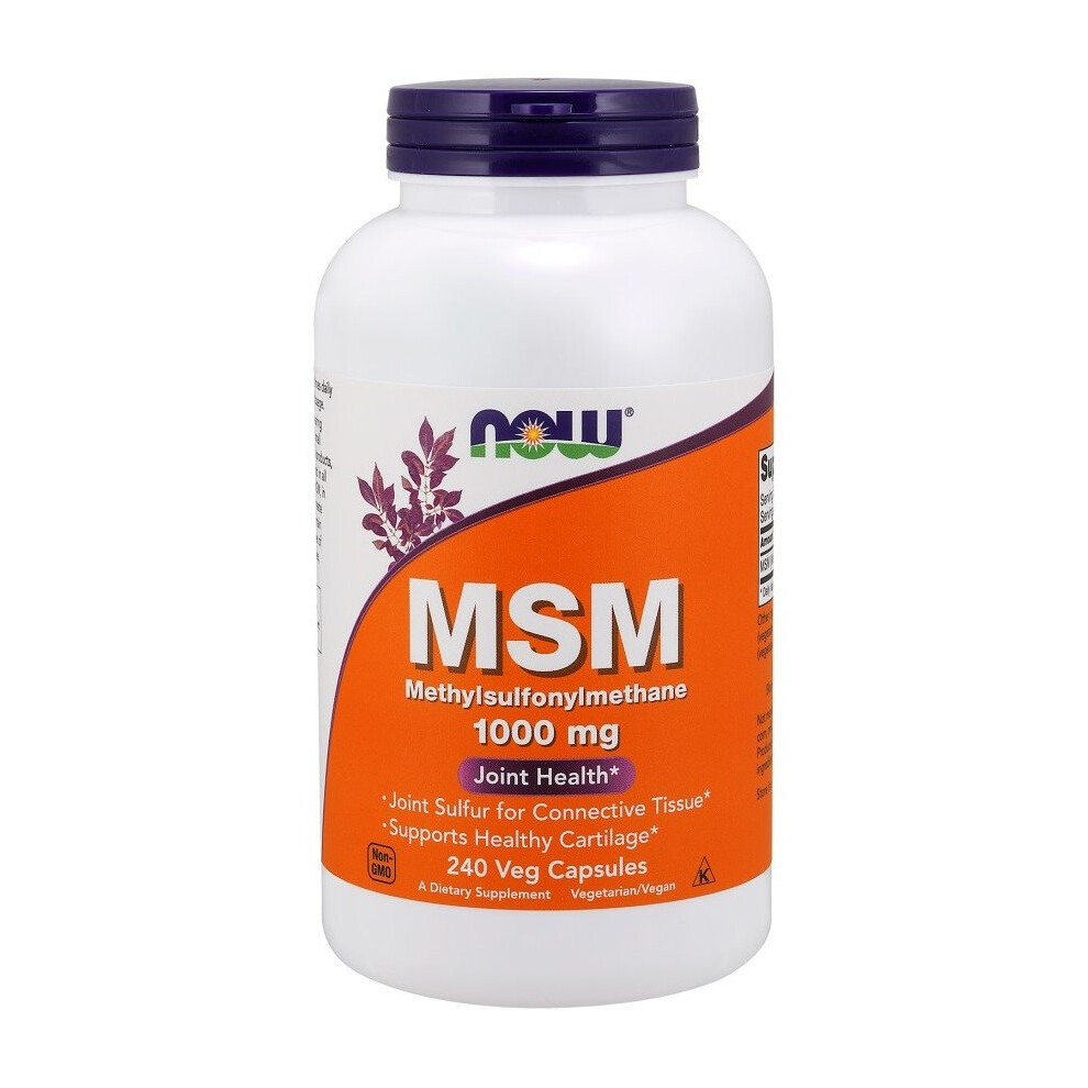 Now Foods Msm Methylsulphonylmethane, 240 Vcaps (1000Mg)