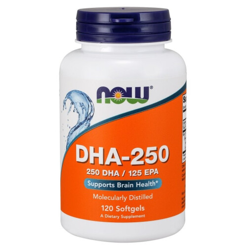 NOW Foods NOW Foods, DHA-250, Ωμέγα-3, 120 Softgels