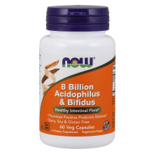 NOW Foods 8 Billion Acidophilus & Bifidus, 60 vcaps